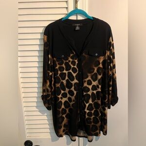 Leopard blouse